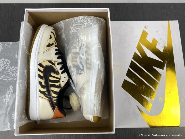 Official Maikesneakers Tiger Year OG of Low the Air DH6932-100 Jordan 1 0731